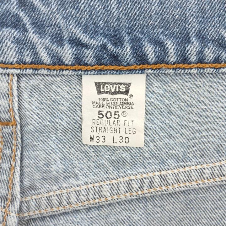 90'S Levi's 505 REGULAR FIT STRAIGHT LEG tapered denim pants for men, W33 equivalent, vintage / eaa400704