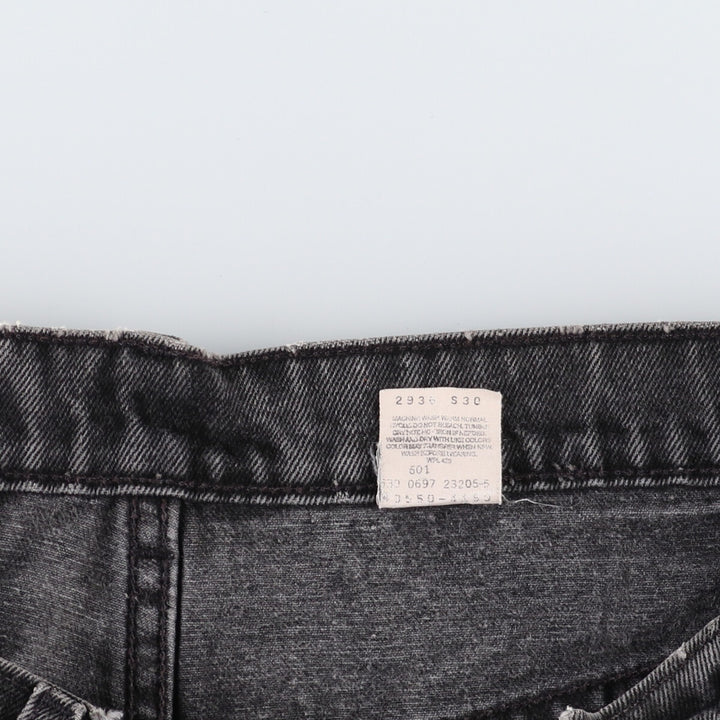 90'S Levi's 550 Relaxed Fit Black Denim Tapered Denim Pants Made in USA Men's W37 Vintage /eaa400750