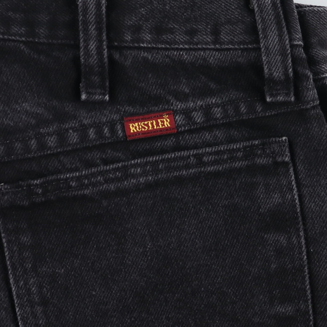 Rustler Black Denim Straight Denim Pants for Men, W31 equivalent / eaa400796