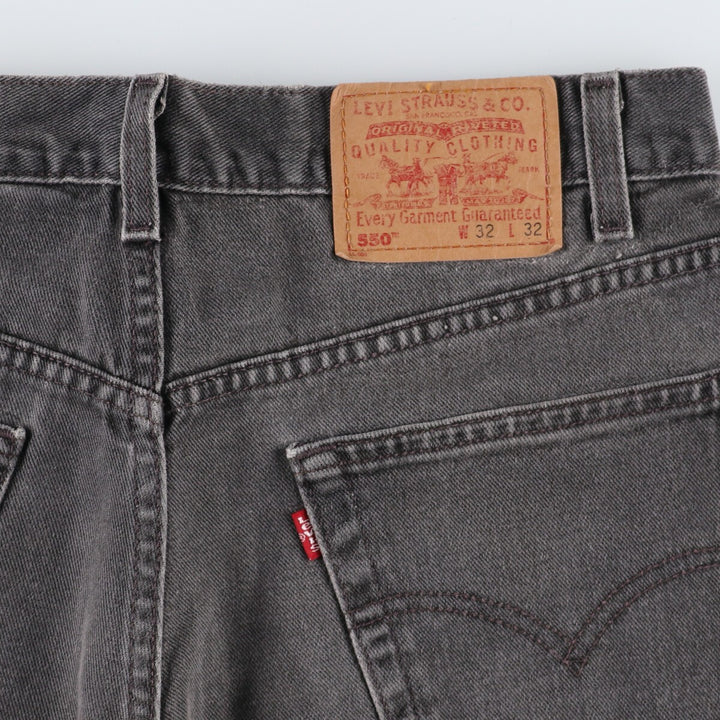 Levi's 550 Relaxed Fit Black Denim Tapered Denim Pants Men's W32 equivalent / eaa400798