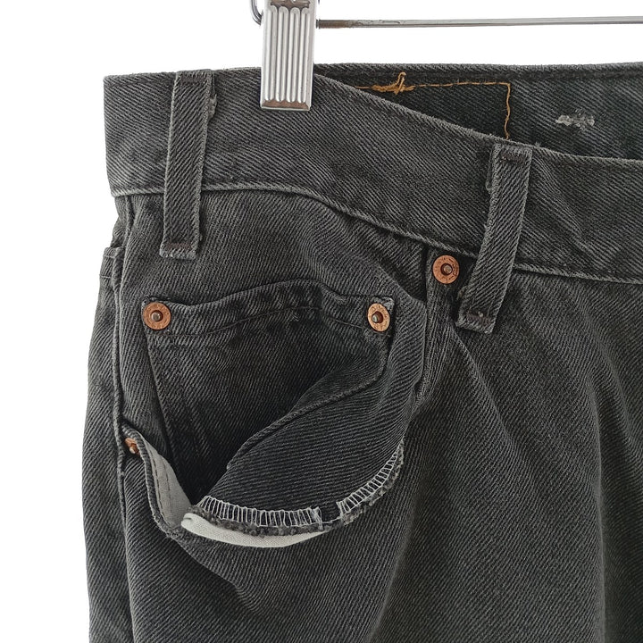 00'S Levi's 550 Relaxed Fit Black Denim Tapered Denim Pants Made in USA Men's W36 / eaa400830