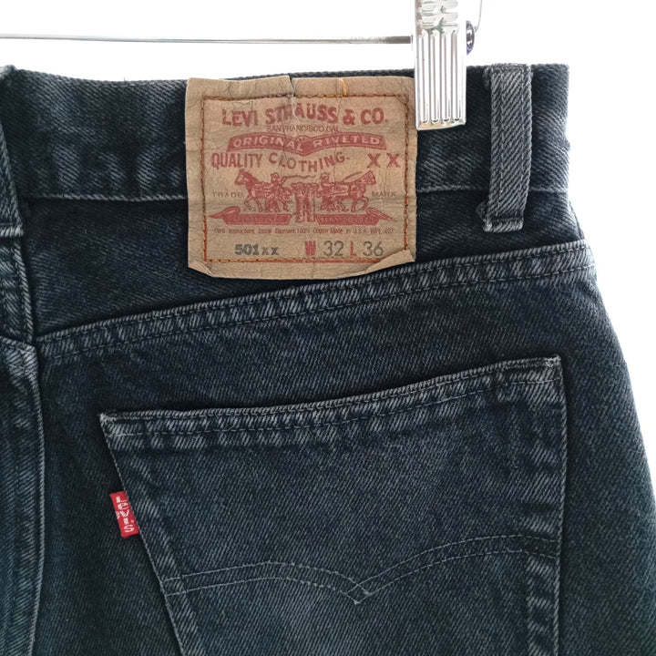 00'S Levi's 501-0000 Black Denim Straight Denim Pants Made in USA Men's W31 Vintage / eaa400835