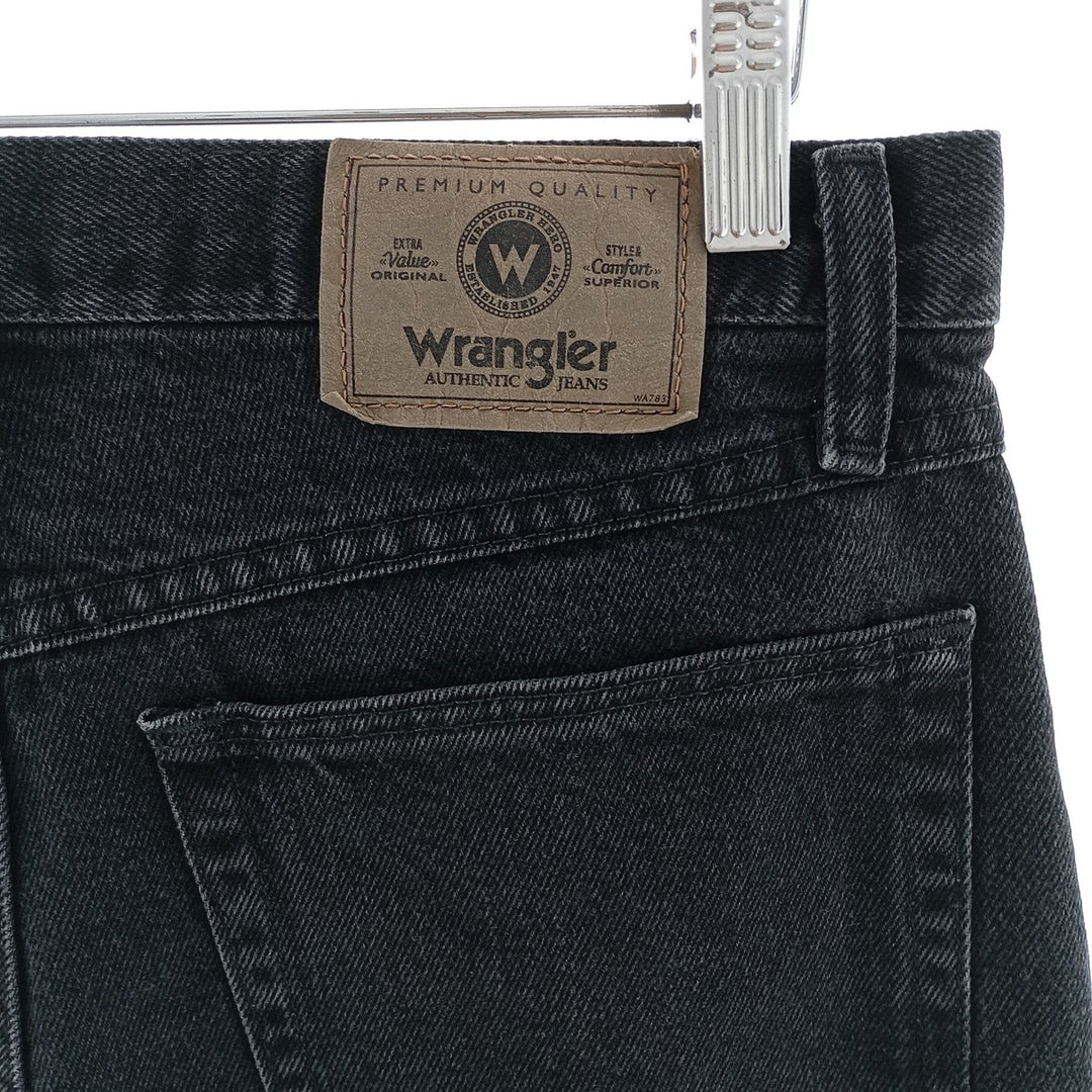 Wrangler Black Denim Straight Denim Pants Men's W34 equivalent / eaa400838