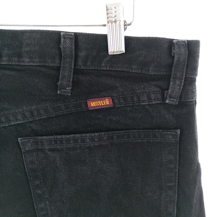 Rustler Black Denim Straight Denim Pants Men's W35 equivalent /eaa400843