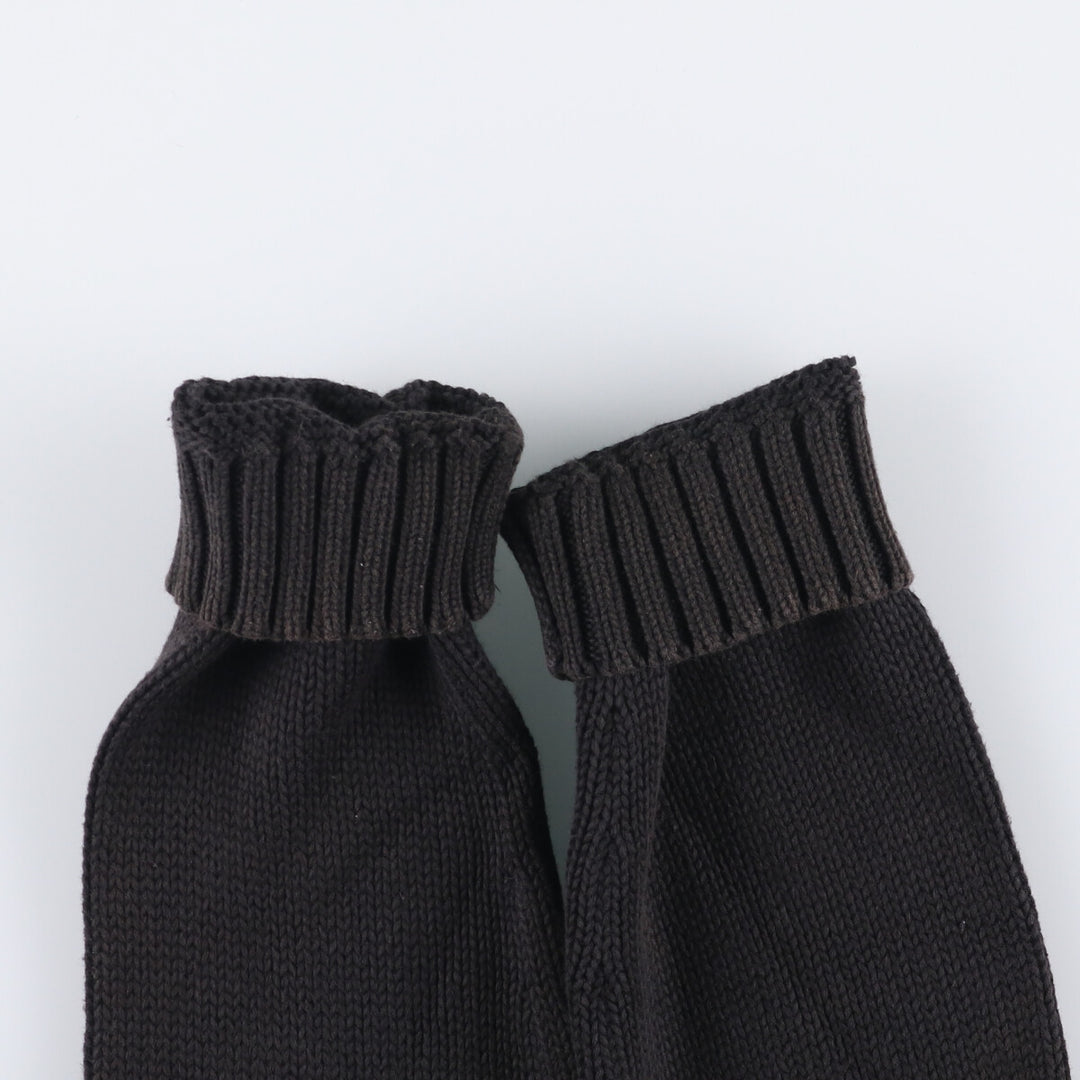 Ralph Lauren Golf V-neck cotton knit sweater, women's size L cotton black type Vintage Second Hand