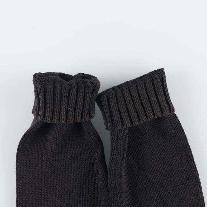 Ralph Lauren Golf V-neck cotton knit sweater, women's size L cotton black type Vintage Second Hand