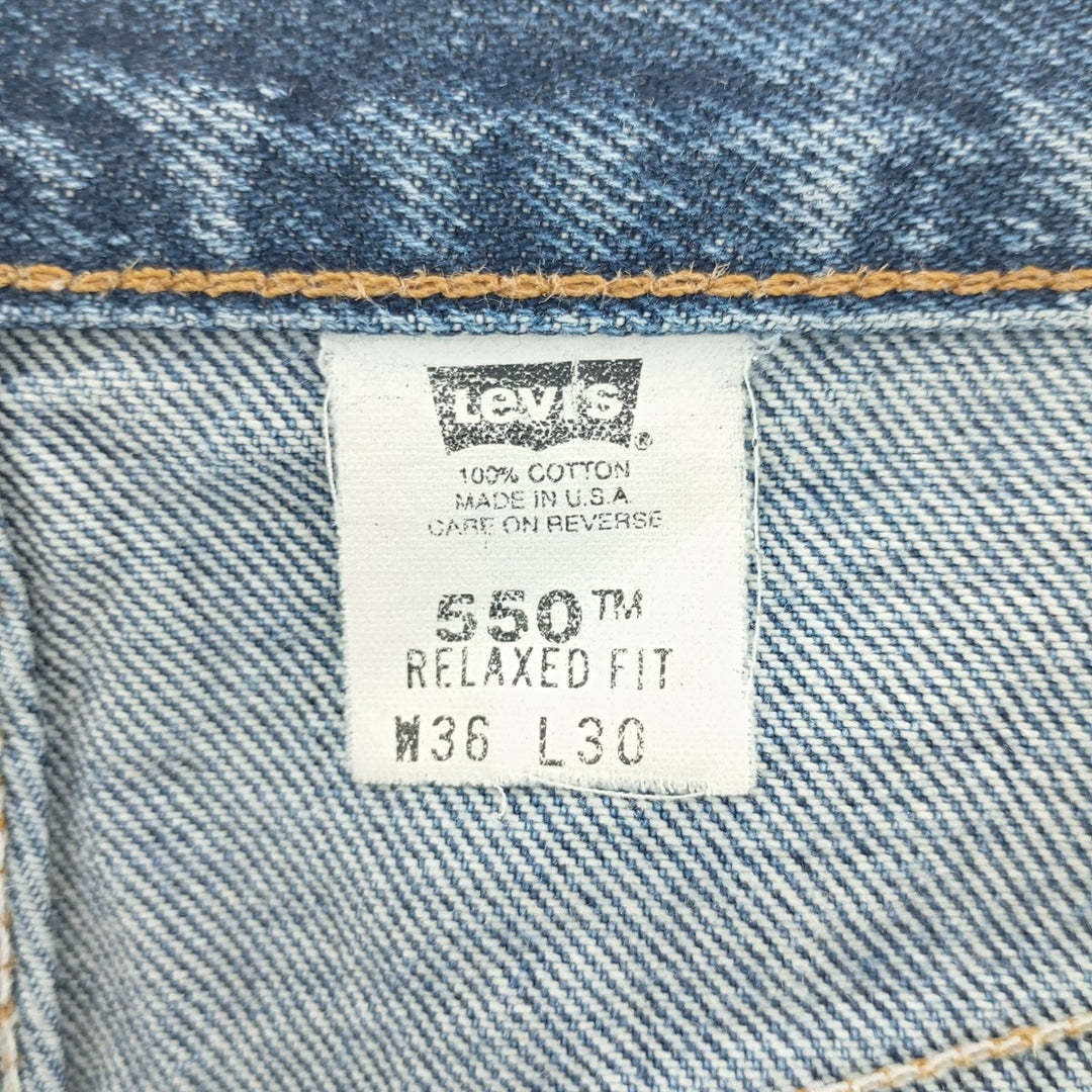 00'S Levi's 550 Relaxed Fit Tapered Denim Pants Made in USA Men's W35 equivalent / eaa400887
