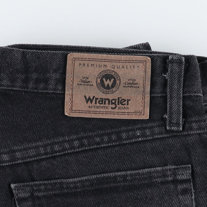 Wrangler Black Denim Straight Denim Pants Men's W32 equivalent / eaa400900