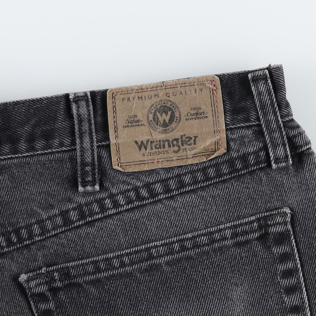 Wrangler Black Denim Straight Denim Pants Men's W36 / eaa400903