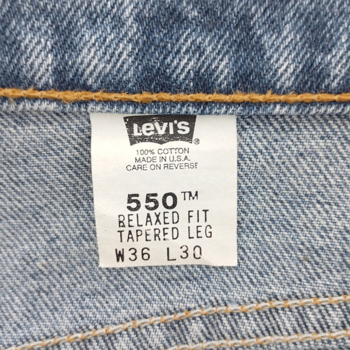 90'S Levi's 550 Relaxed Fit Tapered Leg Tapered Denim Pants Made in USA Men's W36 Vintage /eaa400913