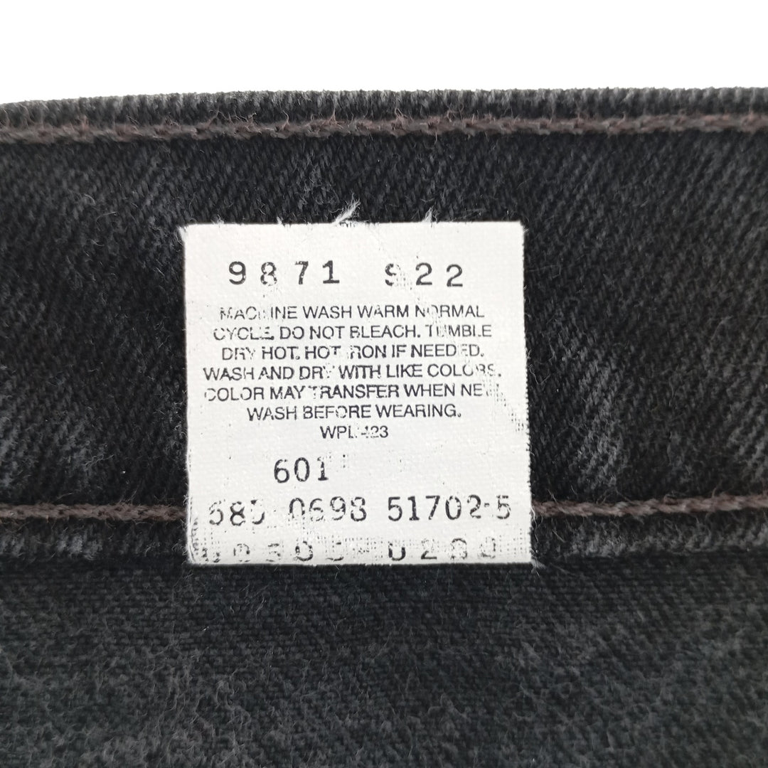 90'S Levi's 505 REGULAR FIT Black Denim Tapered Denim Pants Made in USA Men's W37 Vintage /eaa400916