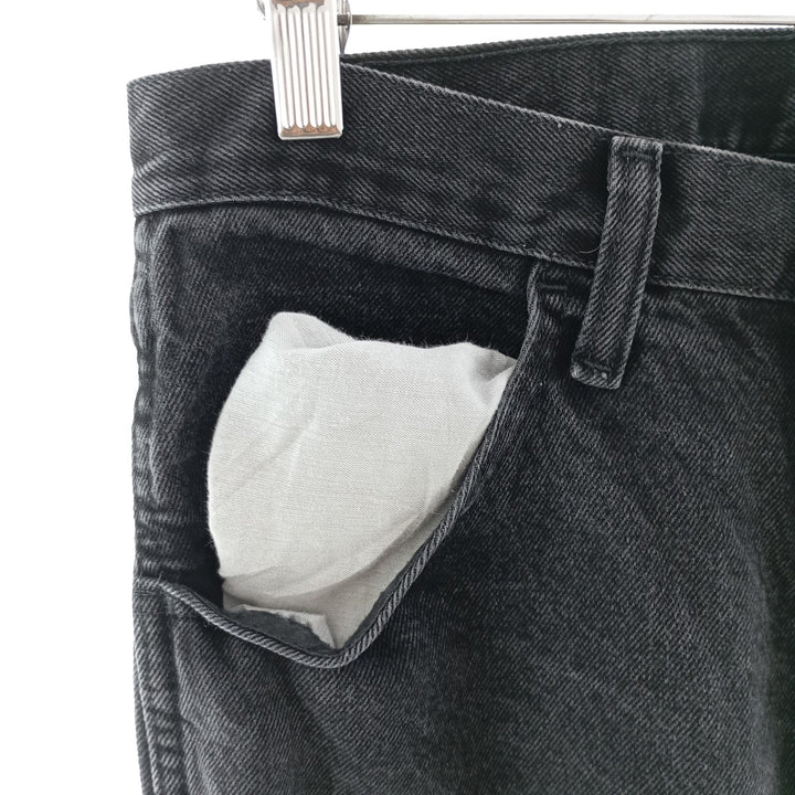 Rustler Black Denim Tapered Denim Pants, Men's Size W31 cotton black type Vintage Second Hand