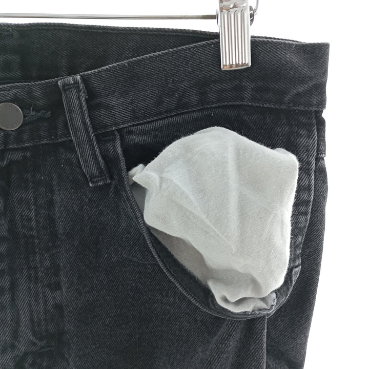 Rustler Black Denim Tapered Denim Pants, Men's Size W31 cotton black type Vintage Second Hand