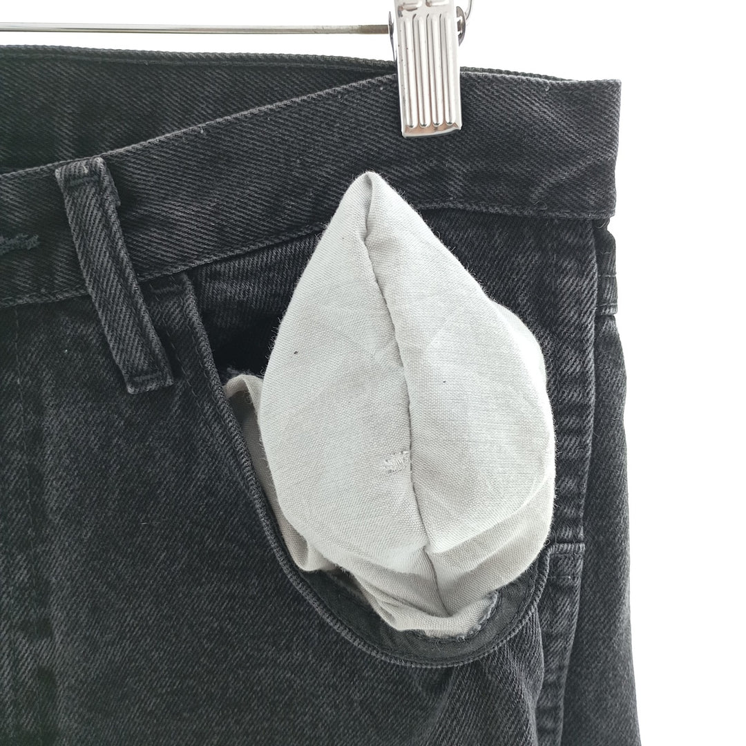 Rustler Black Denim Tapered Denim Pants, Men's Size W31 cotton black type Vintage Second Hand