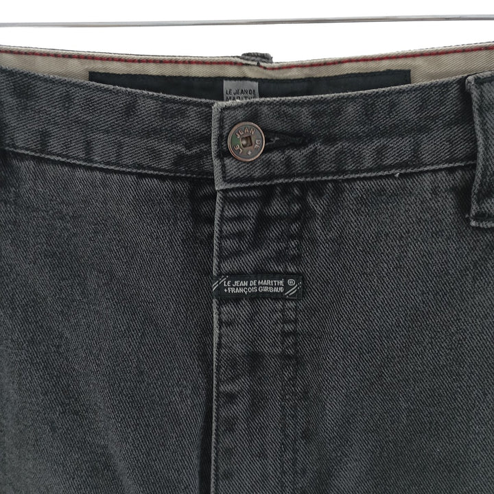 Marithe Francois Girbaud Black denim tapered denim pants for men, W40 equivalent / eaa400925