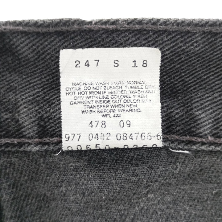 Levi's 550 Relaxed Fit Black Denim Tapered Denim Pants Men's W35 Vintage / eaa400928