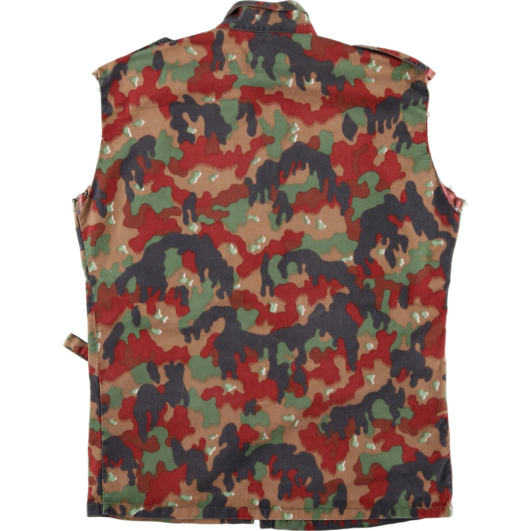 Swiss Army Camouflage Pattern Alpine Camo Cut-off Military Liner Vest Size 48 Men's L /eaa400961