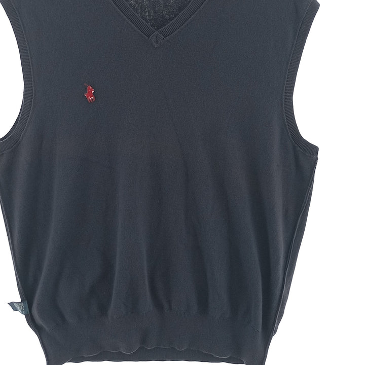 Ralph Lauren POLO by Ralph Lauren V-neck Pima cotton knit vest, men's L size / eaa400979