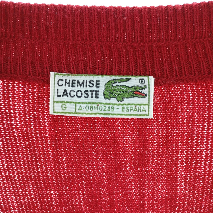 70'S Lacoste LACOSTE CHEMISE French Lacoste acrylic knit cardigan, men's XL size, vintage /eaa400998