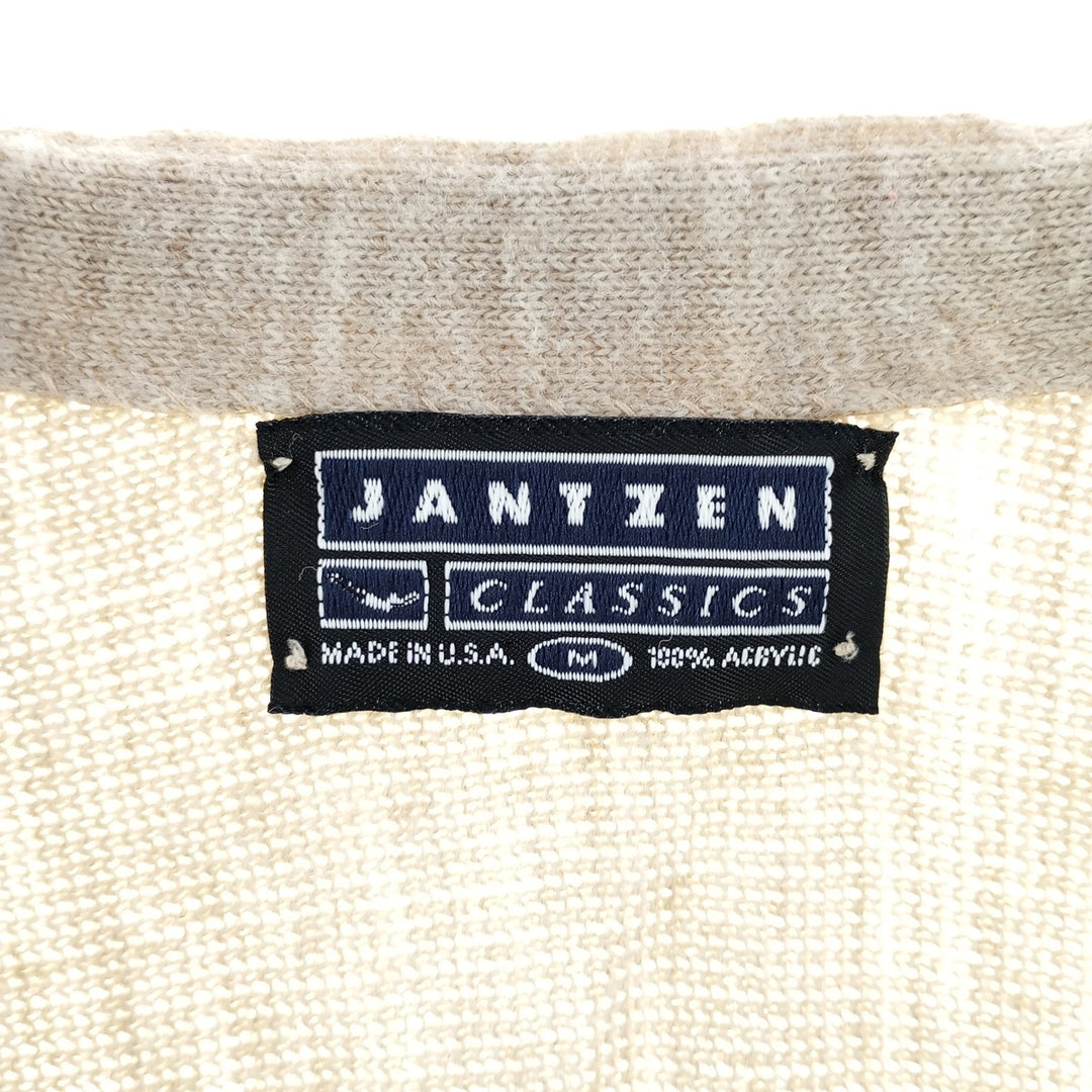 90'S Jantzen acrylic knit cardigan, made in USA, men's size M, vintage /eaa401033