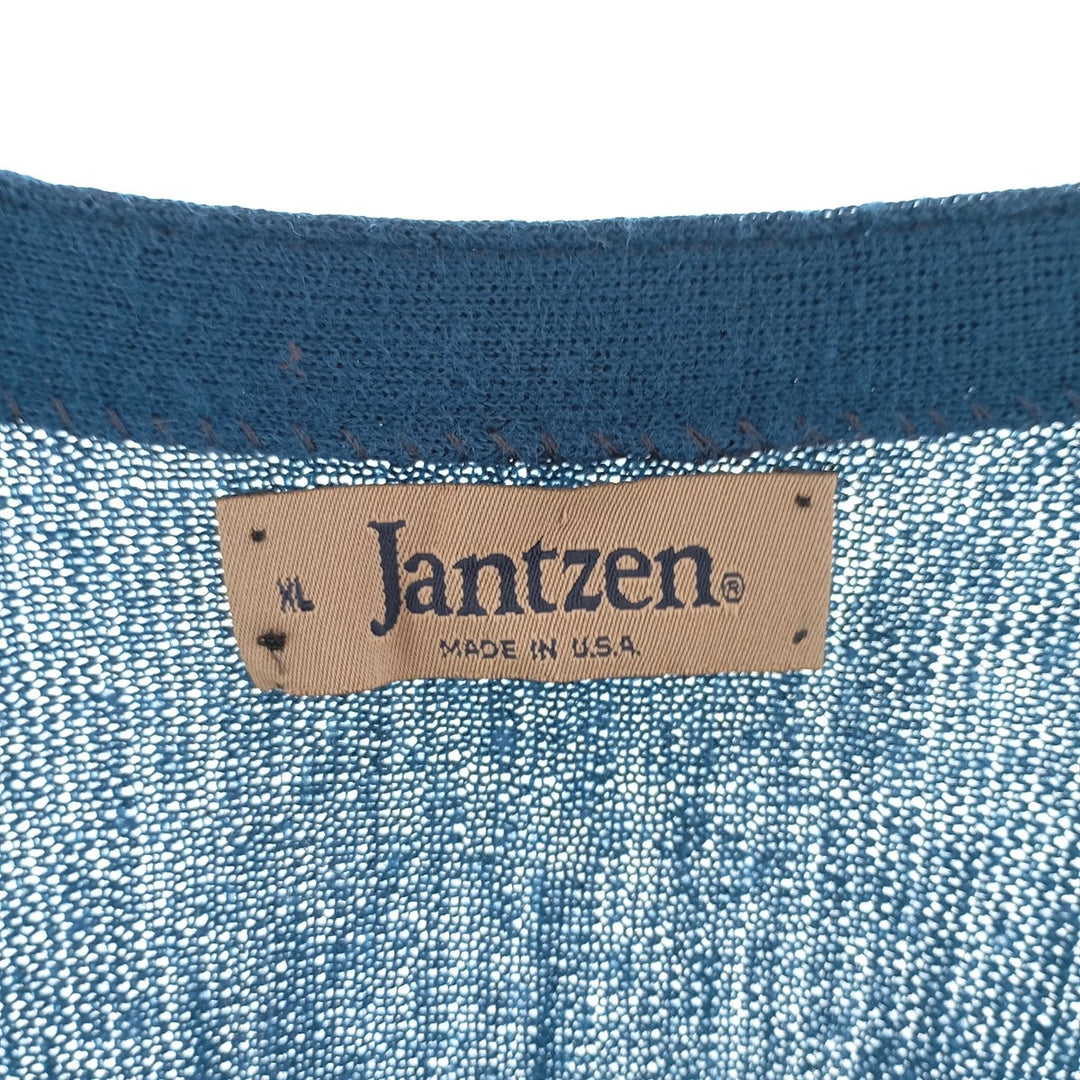 80s~ Jantzen knit cardigan, made in USA, men's XL size, vintage /eaa401034