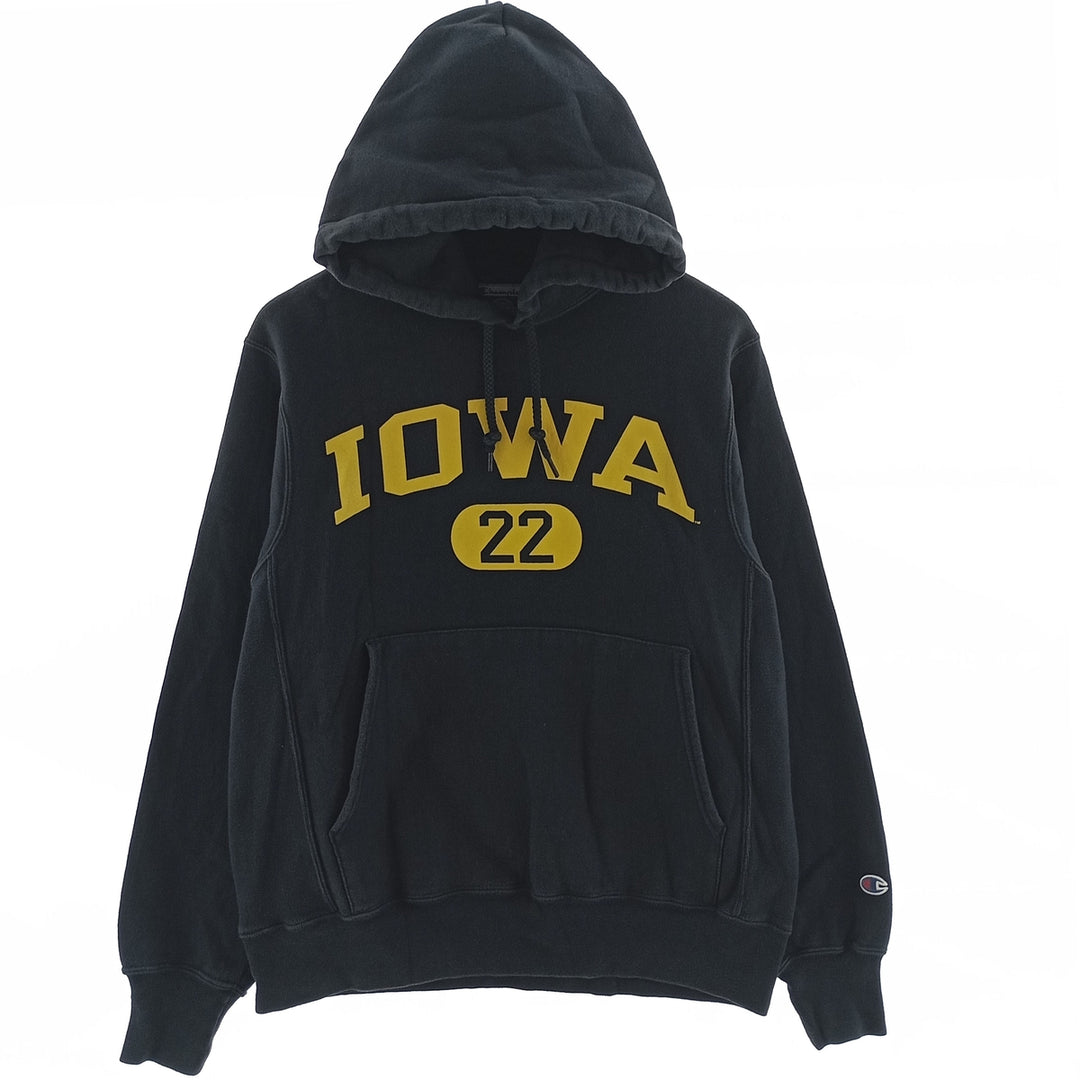 00'S Champion Reverse Weave IOWA University of Iowa College Sweat Pullover Hoodie Men's S /eaa401054