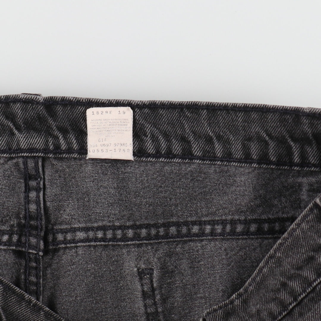 Big size 90'S Levi's 553 black denim straight denim pants made in USA men's w39 equivalent /eaa401079