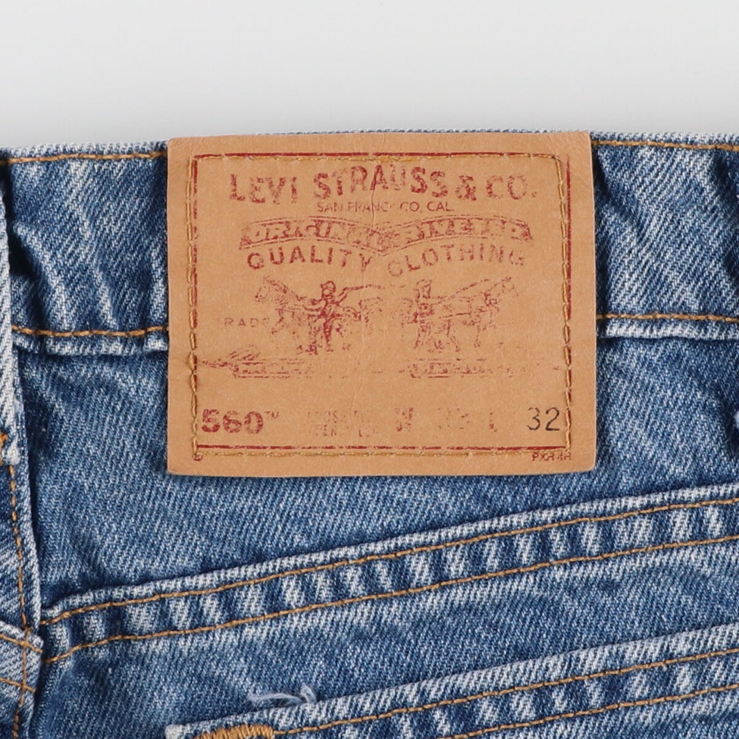 90'S Levi's 560 LOOSE FIT TAPERED LEG Tapered Denim Pants Made in USA Men's W33 Vintage /eaa401089