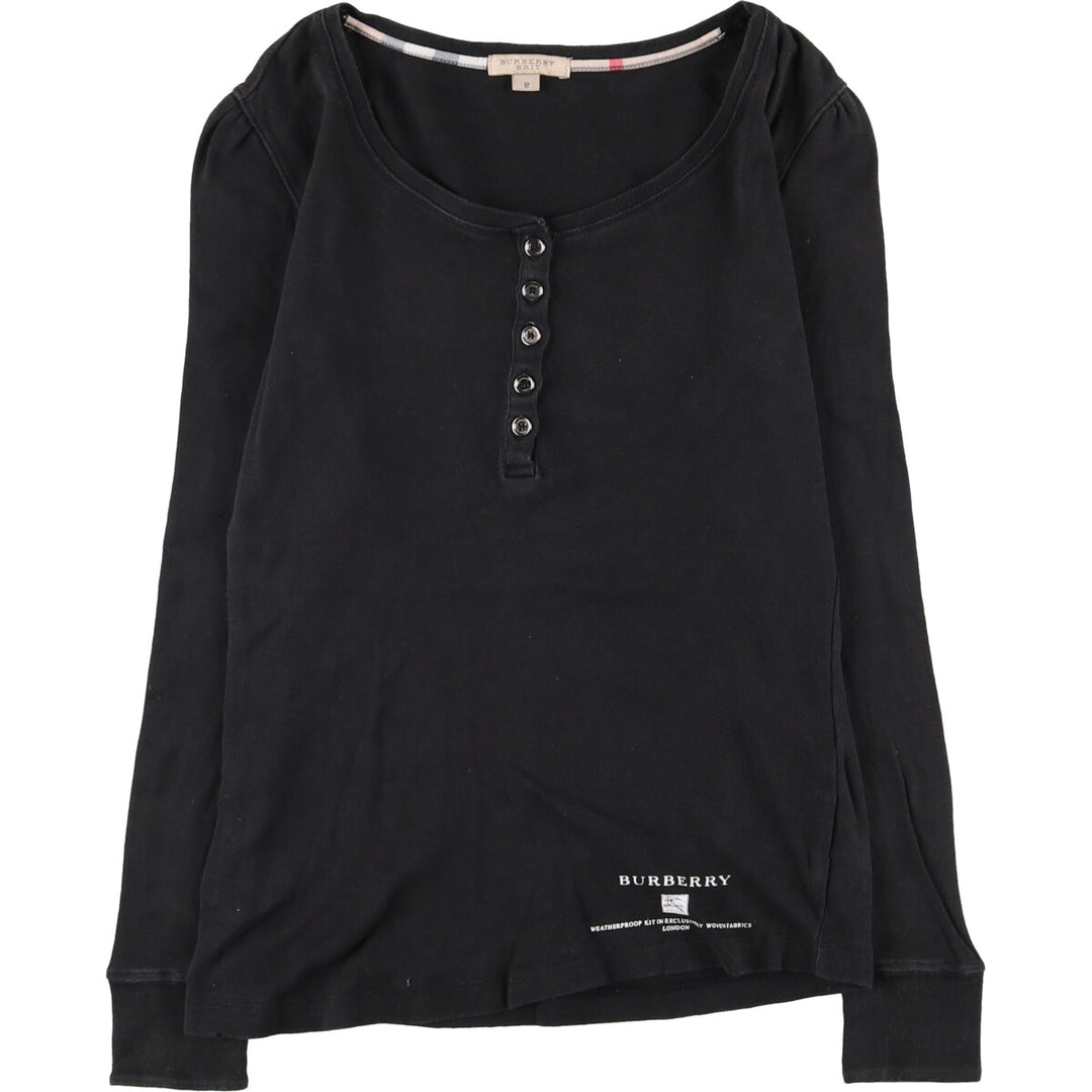 Burberry's BURBERRY BRIT Henley neck long T-shirt long T women's M size / eaa401094