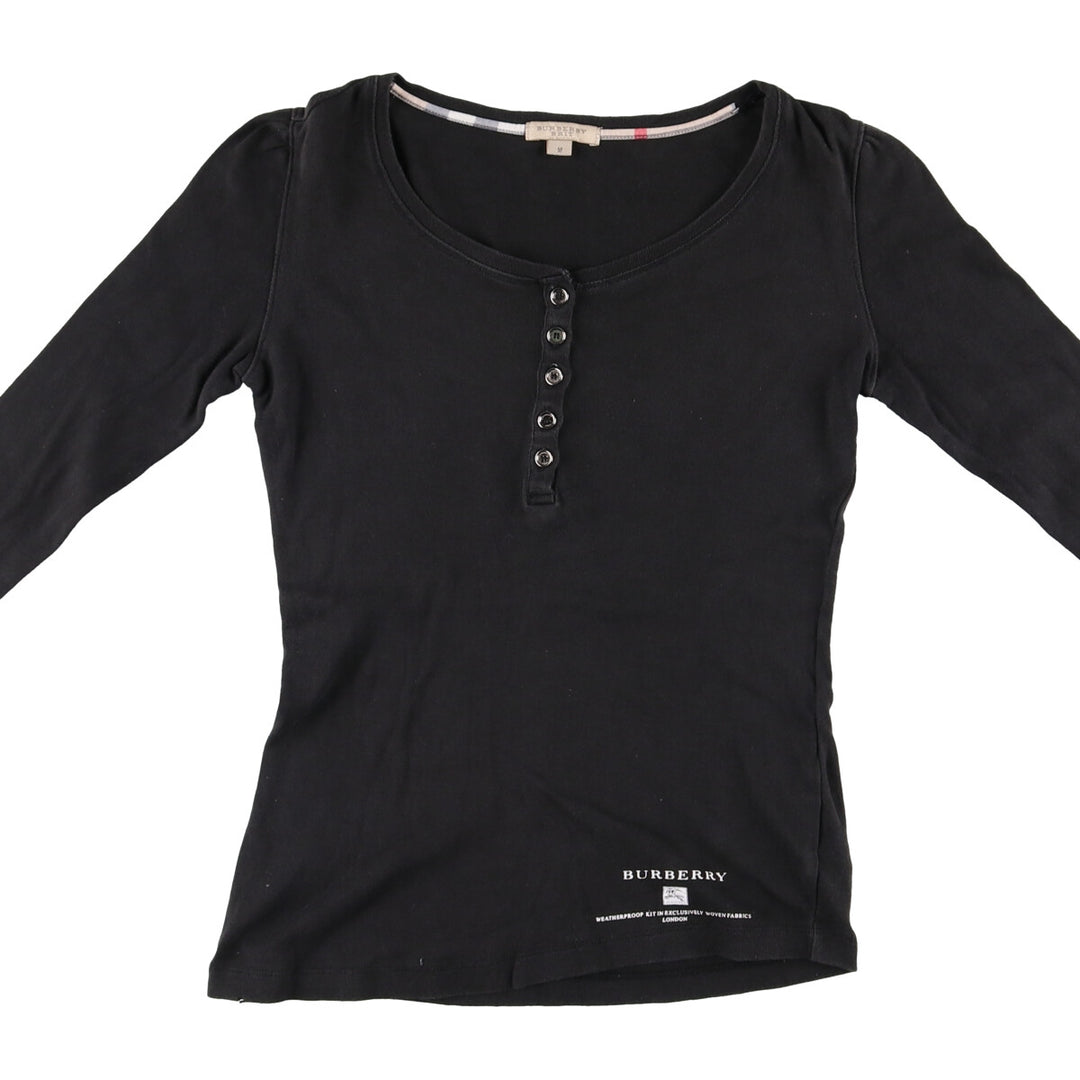 Burberry's BURBERRY BRIT Henley neck long T-shirt long T women's M size / eaa401094