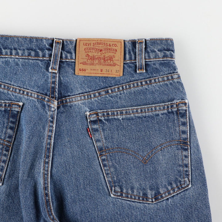 90'S Levi's 550 Relaxed Fit Tapered Denim Pants Made in USA Men's W34 Vintage /eaa401111