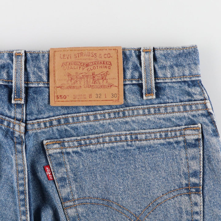 90'S Levi's 550 Relaxed Fit Tapered Leg Tapered Denim Pants Made in USA Men's W32 Vintage /eaa401112