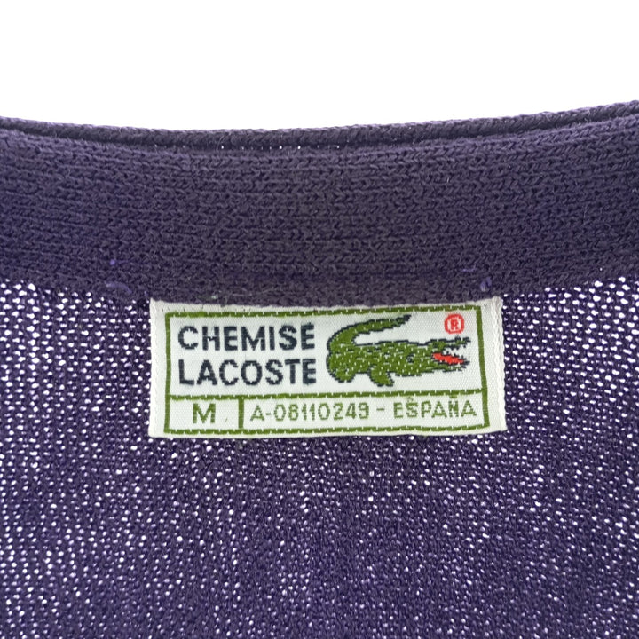 70'S Lacoste LACOSTE CHEMISE French Lacoste acrylic knit cardigan, men's size M, vintage / eaa401140