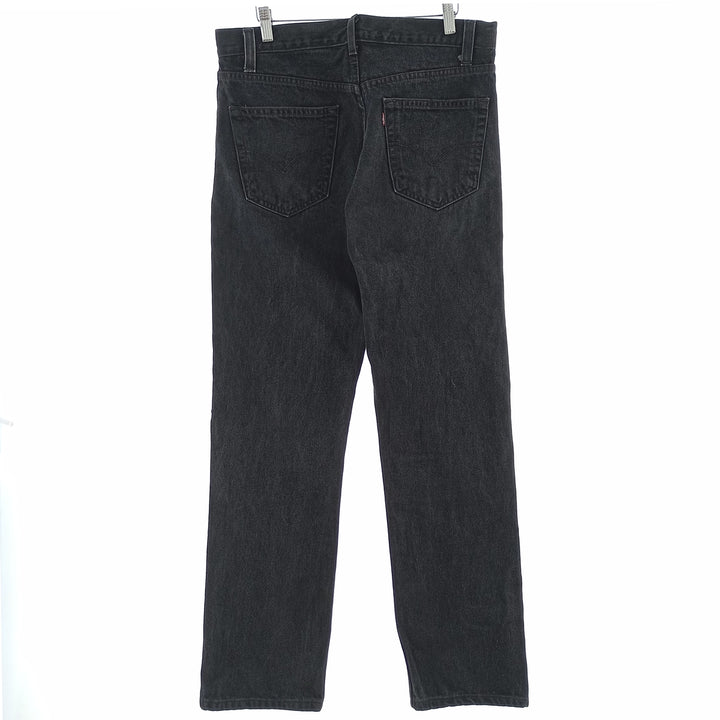 90'S Levi's 505 REGULAR FIT STRAIGHT LEG black denim tapered denim pants for men size w34 / eaa401145