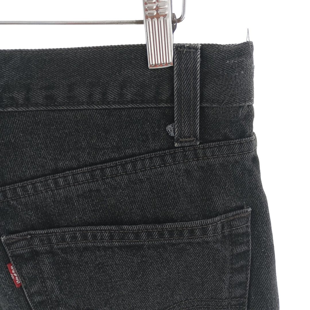 90'S Levi's 505 REGULAR FIT STRAIGHT LEG black denim tapered denim pants for men size w34 / eaa401145