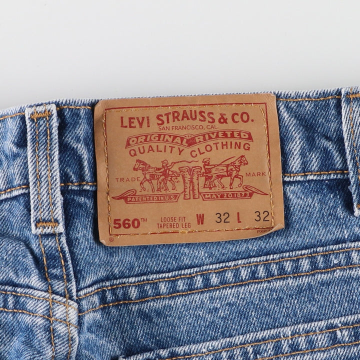 Levi's 560 tapered denim pants for men, size W32 / eaa401149