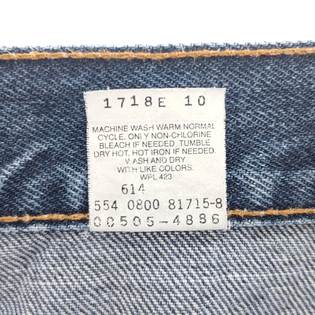 00'S Levi's 505 REGULAR FIT tapered denim pants made in USA, men's size w34 equivalent /eaa401154