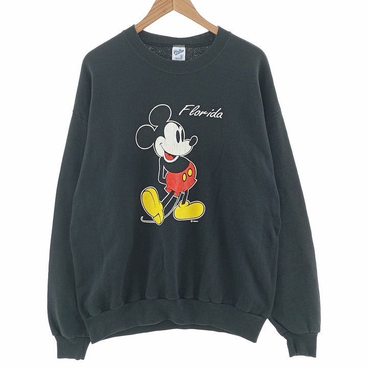 90'S Belbasine Mickey Mouse character sweatshirt, made in USA, men's XL size, vintage /eaa401164