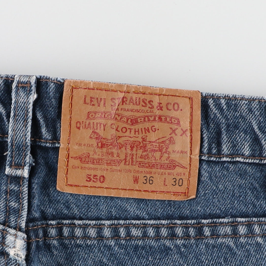 90'S Levi's 550 Tapered Denim Pants Made in USA Men's W35 Vintage /eaa401192