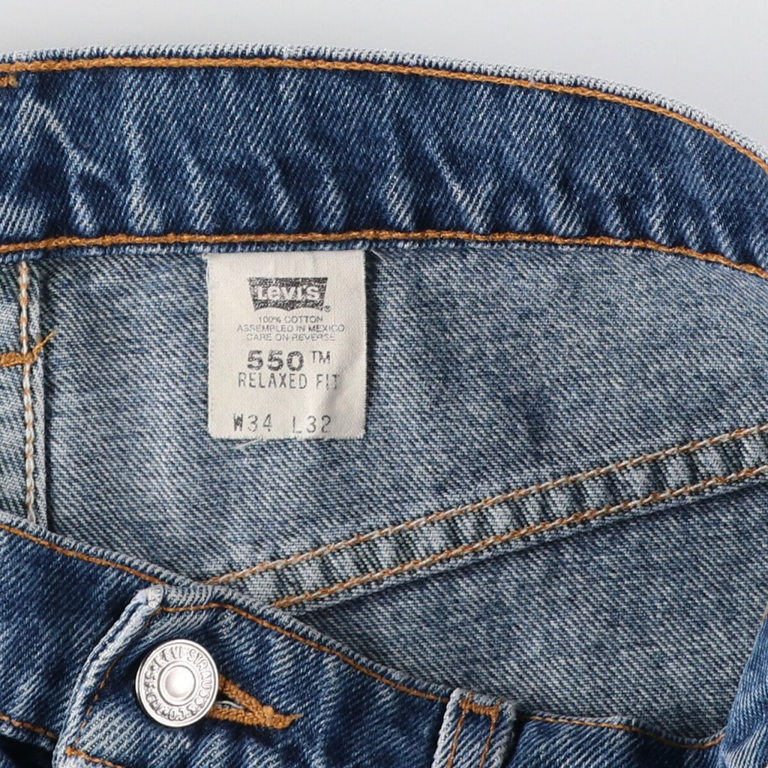 90'S Levi's 550 Relaxed Fit Tapered Denim Pants Men's W33 Vintage / eaa401228