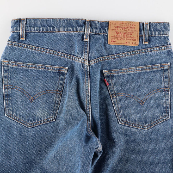 90'S Levi's 550 Relaxed Fit Tapered Denim Pants Men's W33 Vintage / eaa401228