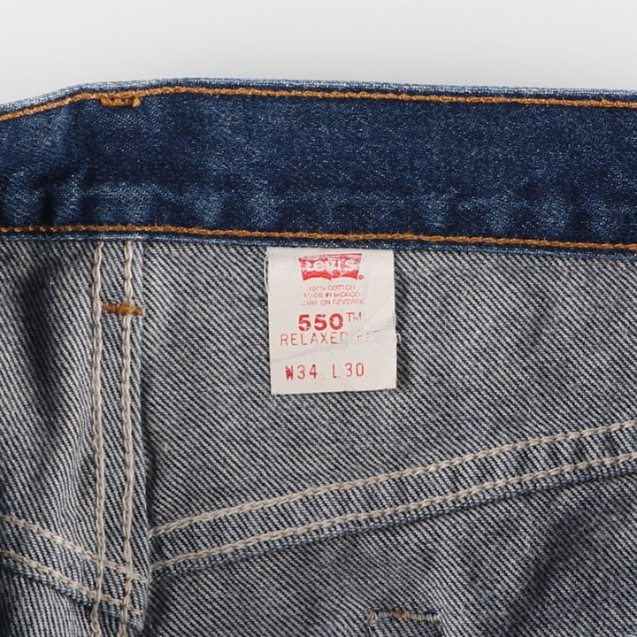 90'S Levi's 550 Relaxed Fit Tapered Denim Pants Men's W34 Vintage / eaa401248