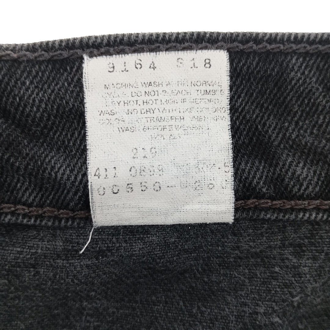 90'S Levi's 550 Relaxed Fit Black Denim Tapered Denim Pants Men's W35 Vintage / eaa401263