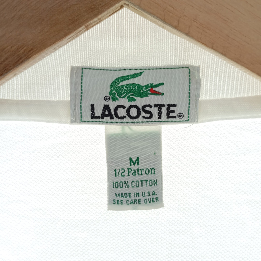 Lacoste LACOSTE short sleeve polo shirt made in USA, men's size M /eaa401291