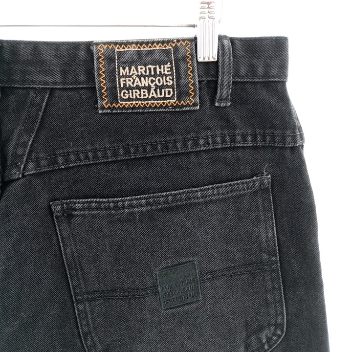 Marithe Francois Girbaud Black denim straight denim pants for men, W36 equivalent / eaa401341