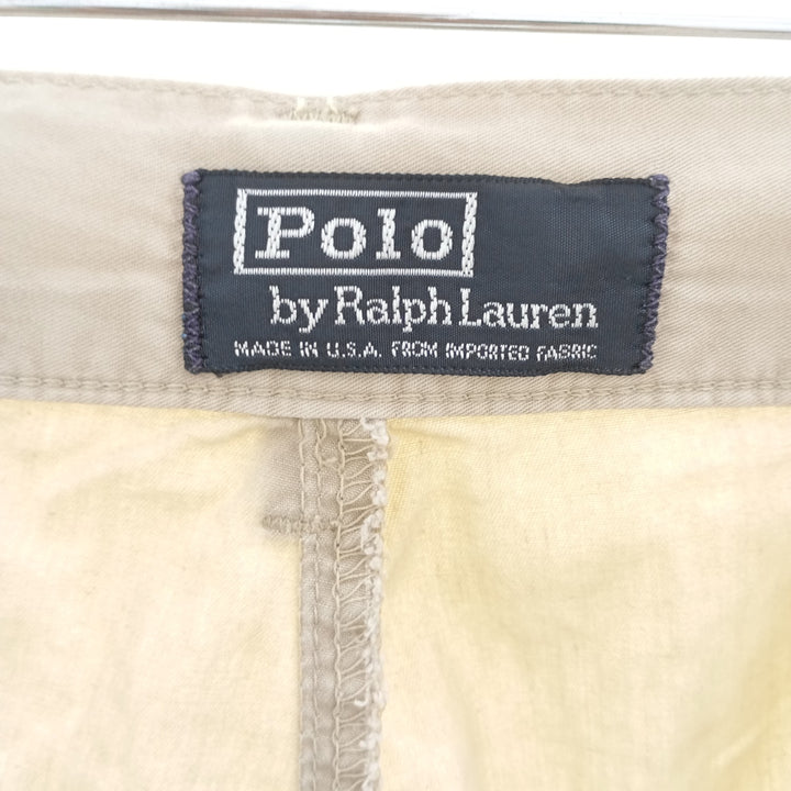 90'S POLO by Ralph Lauren two-pleat cotton slacks, made in the USA, men's w36 equivalent, vintage /eaa401464