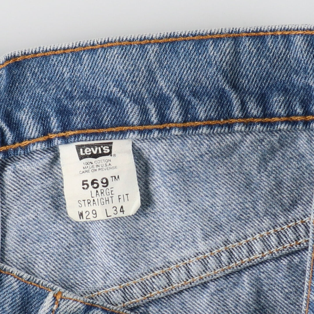 90'S Levi's 569 LARGE STRAIGHT FIT straight denim pants made in USA men's w30 equivalent vintage /eaa401490