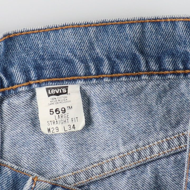 90'S Levi's 569 LARGE STRAIGHT FIT straight denim pants made in USA men's w30 equivalent vintage /eaa401490