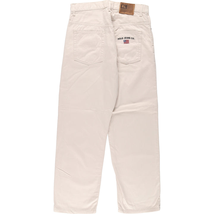 2000'S Ralph Lauren Chino Pants, Made in Canada, Men's, Size W31 cotton white type Vintage Second Hand