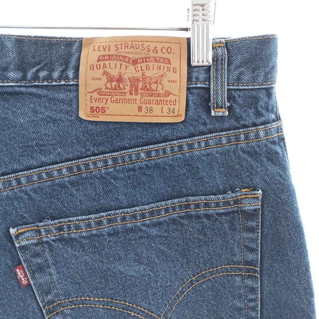 00'S Levi's 505 REGULAR FIT STRAIGHT LEG tapered denim pants made in Canada men's w37 equivalent /eaa401531